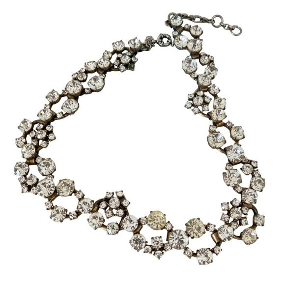 J CREW Crystal open circles statement necklace - Picture 6 of 7